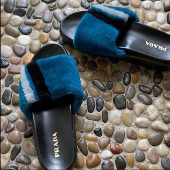 Prada Mink Fur Slides - Picture 2 of 5